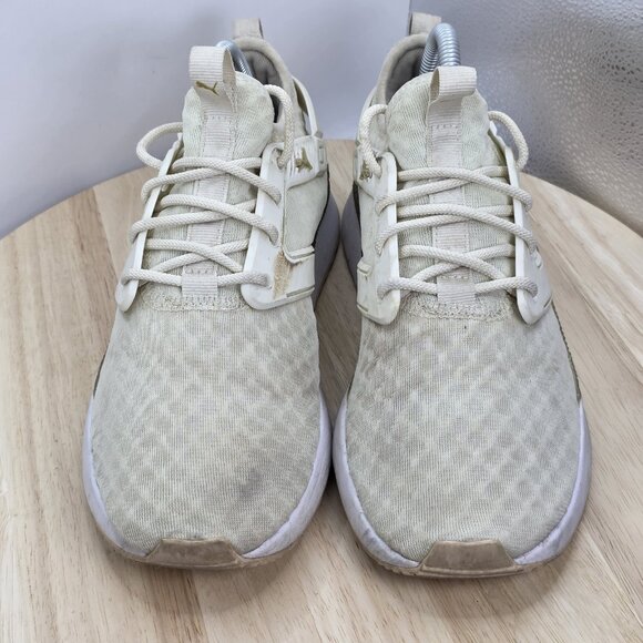 Puma Size 9- Women’s Puma Racer Next Excel Core Cream/Gold - Picture 4 of 9